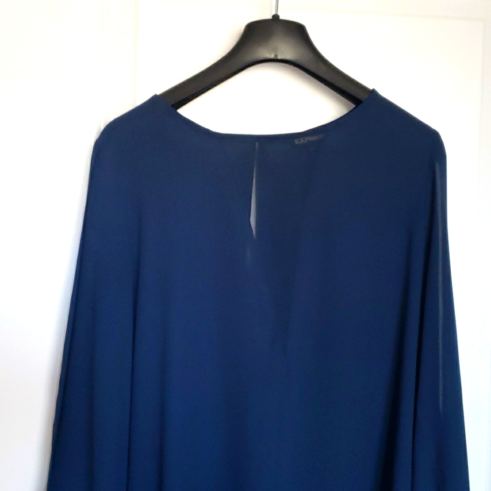 Express Blue Blouse